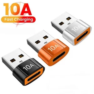 10A USB 3.0 To Type C Adapter OTG Type C Male To USB Female Converter For Laptop - Zdjęcie 1 z 12