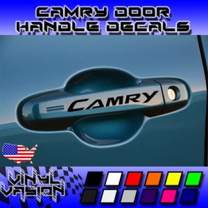 4x Door Handle Decal Sticker for Camry 2012-2017 Toyota TRD LE XLE SE XSE - Picture 1 of 3