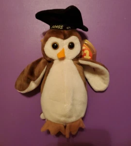 Beanie Babies Wise Klasse von '98 #4187 selten mit Fehlern (siehe Beschreibung) - Bild 1 von 12