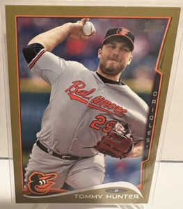 Tommy Hunter 2014 Topps #’d /2014 Orioles - Mets