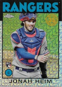 2021 Topps Update JONAH HEIM RC Silver Pack 1986 Chrome - TEXAS RANGERS - #86C-4 - Picture 1 of 1