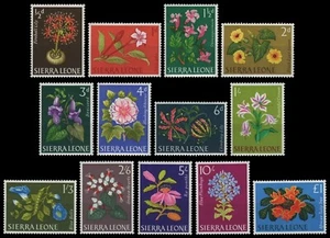 Sierra Leone 1963 - Mi-Nr. 208-220 ** - MNH - Blumen / Flowers - Picture 1 of 1