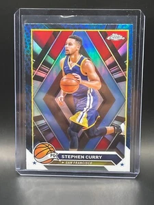 2023-24 Topps Chrome #30 Stephen Curry Blue Basketball Refractors - Bild 1 von 2