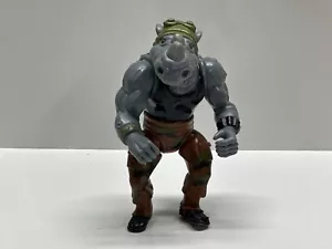 VTG TMNT Rocksteady 1988 Rhino Mirage Studios Playmates Action Figure Hard Head - Picture 1 of 2