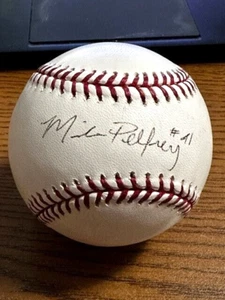 MIKE PELFREY SIGNED AUTOGRAPHED OML BASEBALL! Mets, Twins, Tigers, White Sox! - Picture 1 of 2