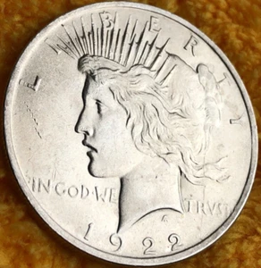 1922-P Peace Silber Dollar absolut super schöne feine Details 126 - Bild 1 von 2