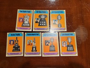 7 1974-75 O-PEE-CHEE HOCKEY Trophy Cards EX+