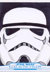 2017 Star Wars Galactic Files Reborn Carta Schizzo Liell Stormtrooper - Foto 1 di 1