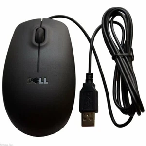 Dell Genuine MS111-P USB Optical Mouse 3 Button Wheel MICE 0X9DCG - Picture 1 of 1