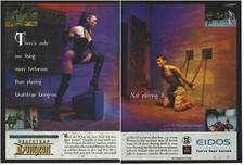 Ian Livingstone's Deathtrap Dungeon Print Ad/Poster Art PS1 PC Big Box (A)