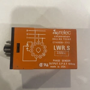 SYRELEC LWR.S -220VAC PHASE SENSOR SPDT 10AMP - Picture 1 of 3