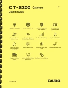 Casio CT-S300 CTS300 Casiotone Keyboard USER'S GUIDE OWNER'S MANUAL - Picture 1 of 3