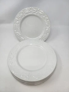 Wedgwood Home Amway Botanisches Relief Salatteller weiß 9 Zoll - Bild 1 von 11