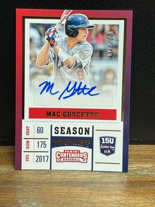2018 USA Baseball MAC GUSCETTE 2017 Contenders Auto AUTOGRAPH 048/100