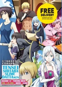 DVD Anime That Time I Got Reincarnated As A Slime Season 1-3 + Tensura + MV+8OVA - Picture 1 of 8