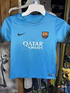 Camiseta de fútbol juvenil 5/6 Nike FC Barcelona 2015 3ª equipación azul 658789-426 - Imagen 1 de 3