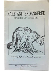 1992 Rare and Endangered Species of Missouri Conservation Commission Booklet - Imagen 1 de 5
