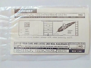 Walthers Decal HO Scale Western Pacific Silver Feather #98-11 (White) ~ TSWB - Picture 1 of 2