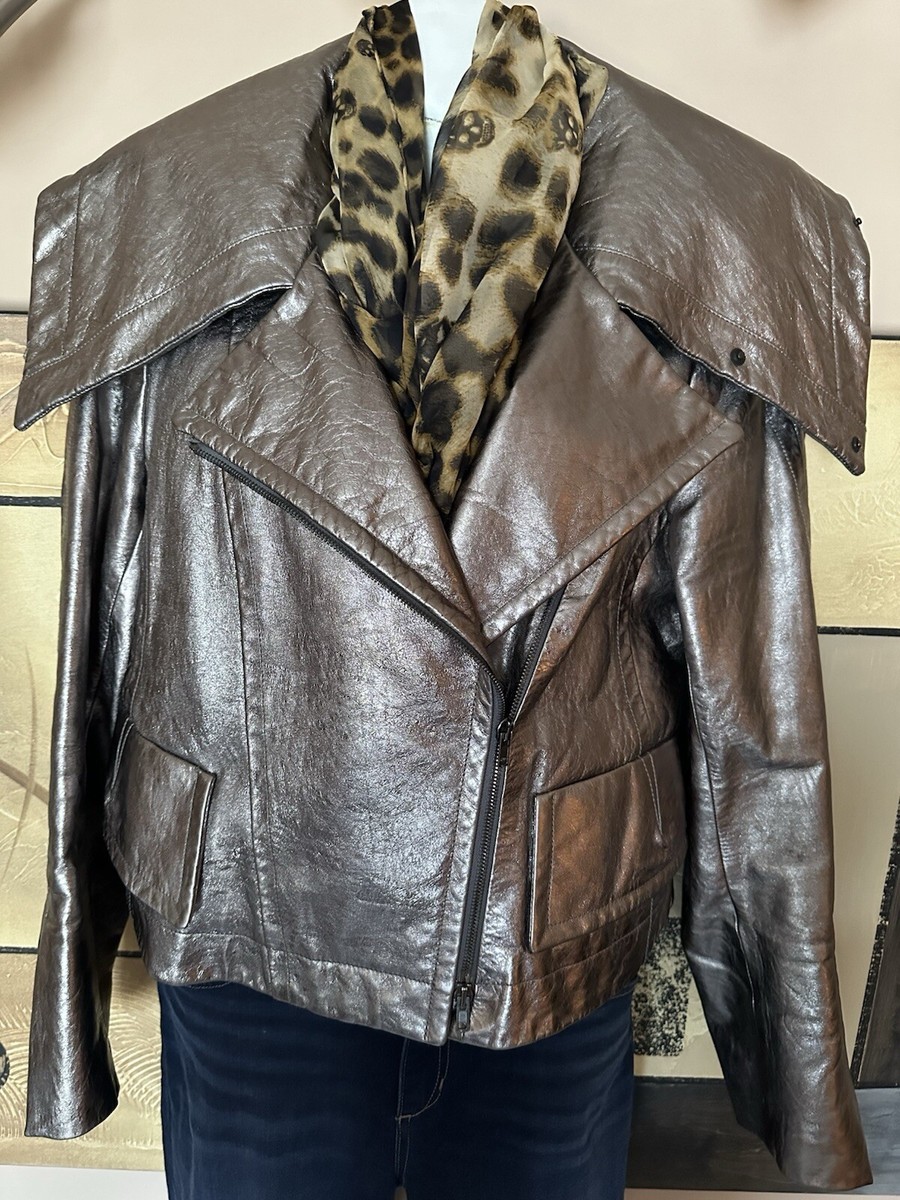 Donna Karan Coats, Jackets & Vests Leather Outer Shell for Women  