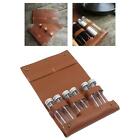 Portable Spice of Bag with Jars Camping Organizer Glass