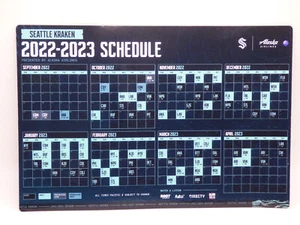 Seattle Kraken - 2022-2023 Magnetic Schedule - Picture 1 of 5