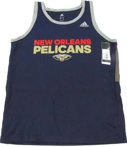 New Orleans Pelicans Mens Sizes L-XL Blue Climalite Adidas Tank Top Shirt $32 - Picture 1 of 9