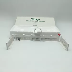 DEPT 56 Village 52624 weißer Lattenzaun mit Tor - Bild 1 von 7