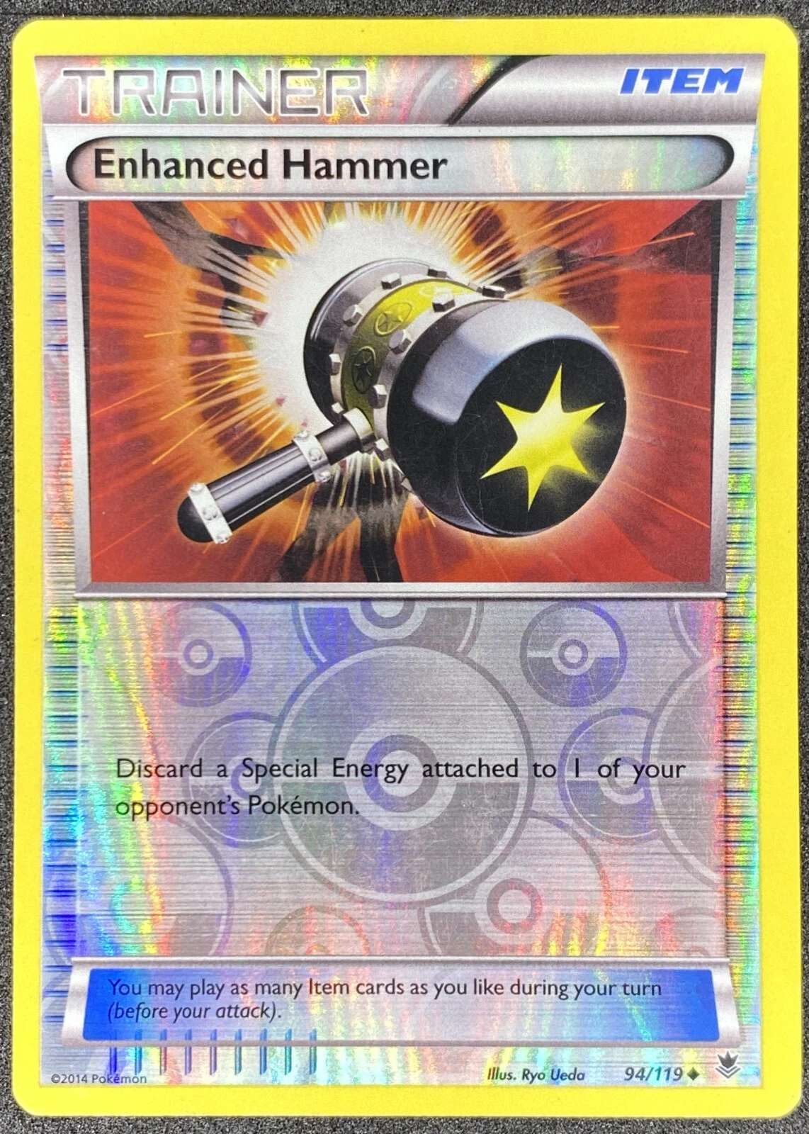 Pokémon Enhanced Hammer Reverse Holo 94/119 PHF Phantom Forces LP