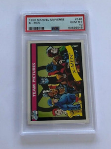 1990 Impel Marvel Universe X-men Team pictures #140 PSA 10 Gem Mint Wolverine