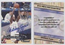 1999 Press Pass Auto Heshimu Evans Auto