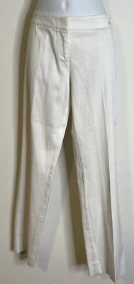 Calça Versace Itália branca perna reta algodão 42 EUA 8 cintura baixa - Imagem 1 de 4