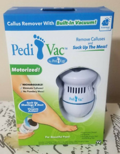 Pedi Vac by Ped Egg Callus Remover 2 Speeds Built-in Vacuum Motorized