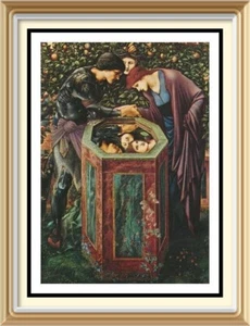Original 1975 Pre-Raphaelite Art by Edward Burne-Jones Print Medusa BALEFUL HEAD - Picture 1 of 1