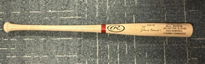 吉姆·马洛尼 约翰尼·爱德华兹 辛辛那提红人队 签名 罗林斯球棒 无击球手 8-19-65 — 第 1/4 张图片