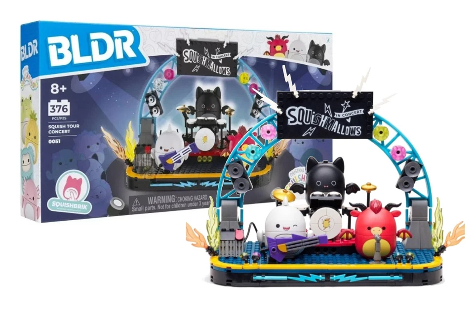 BLDR Original Squishmallows Squishbrik Squish Tour Concierto 379 Piezas Nuevo en Caja Foto 1 de 1