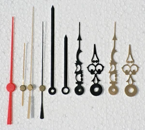 Clock Hands including Seconds for Young Town  Movements push fit hand shaft - Picture 1 of 13