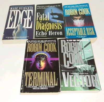 Medical Thriller Fiction Paperback Mixed Book Lot Of 5  Foto 1 de 4