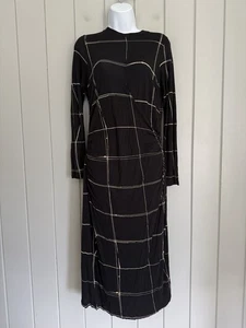 Abito tubino Hugo Boss Esetta con finestra XL maniche lunghe maglia maglia nero - Foto 1 di 6