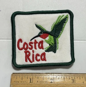 Insignia parche bordado recuerdo colibrí pájaro Costa Rica - Imagen 1 de 3