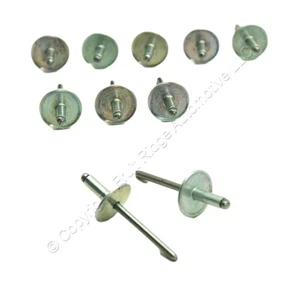 10-Pack Large Flange Head Blind Pop Rivet Retainers 3/16" x 3/4" - Picture 1 of 5