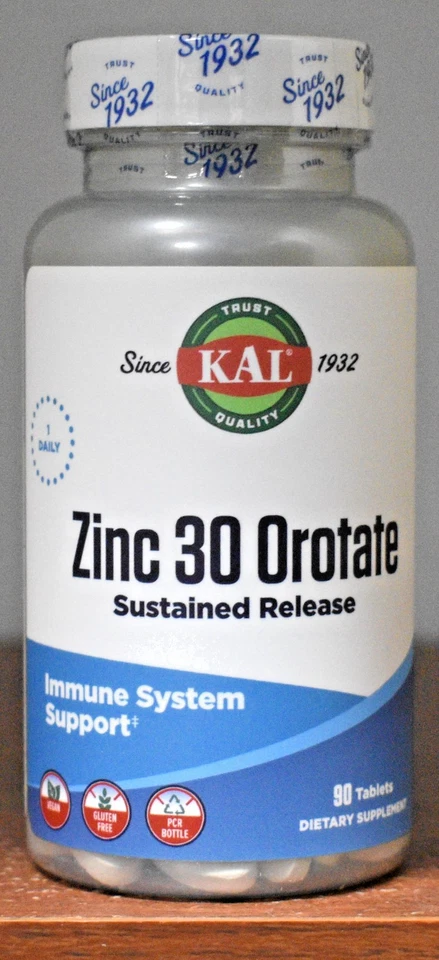 Zinc Orotate Sustained Release 30 MG KAL 90 Tabs
