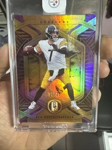 2021 Gold Standard Ben Roethlisberger #7/25 Jersey Number Match Steelers - Picture 1 of 5