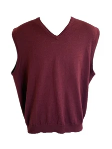Mens Jos A Bank Signature Collection Sleeveless Sweater Vest Size Large EUC - Picture 1 of 10