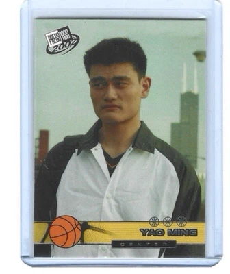 Tarjeta de baloncesto Press Pass Yao Ming 2002 #18 Shanghai Sharks Houston Rockets Foto 1 de 2