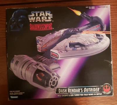 Star Wars: Shadow of the Empire Dash Rendar's Outrider Ship 1996 Kenner con caja Foto 1 de 4