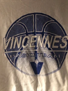 Vincennes University Basketball T-Shirt weiß blau Gildan Large - Bild 1 von 7