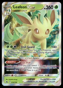 Leafeon VSTAR 014/159 Corona Zenith LP-NM Pokemon TCG - Foto 1 di 2