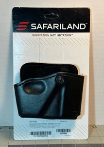 Safariland 573 Open Top Paddle LH Mag Pouch w/ Handcuff Case for 1911 -LEFT HAND - Picture 1 of 13