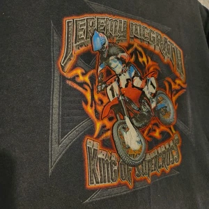 Vintage Y2K Nsane Boy's Teen T-shirt Jeremy McGrath King of Supercross Size L - Bild 1 von 13