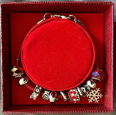 Brazalete Glam & Glow Nuevo en Caja Vacaciones de Navidad Estilo Europeo Dije Foto 1 de 3